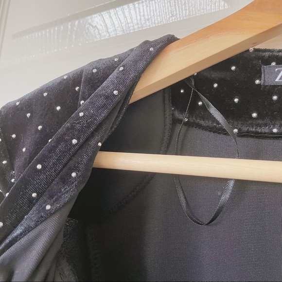 Zara Beaded Velvet Dress - Picture 9 of 9